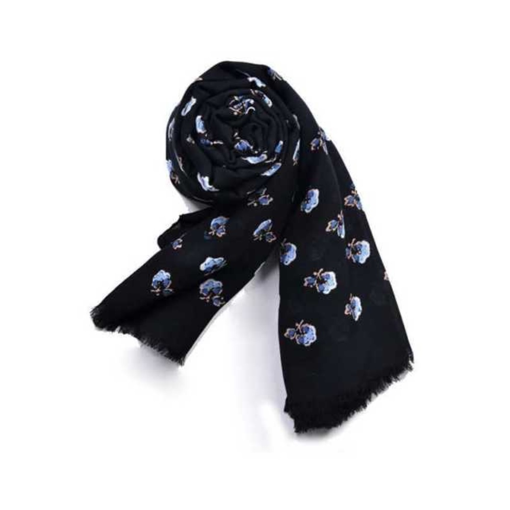 Coach Bramble Rose Floral Scarf